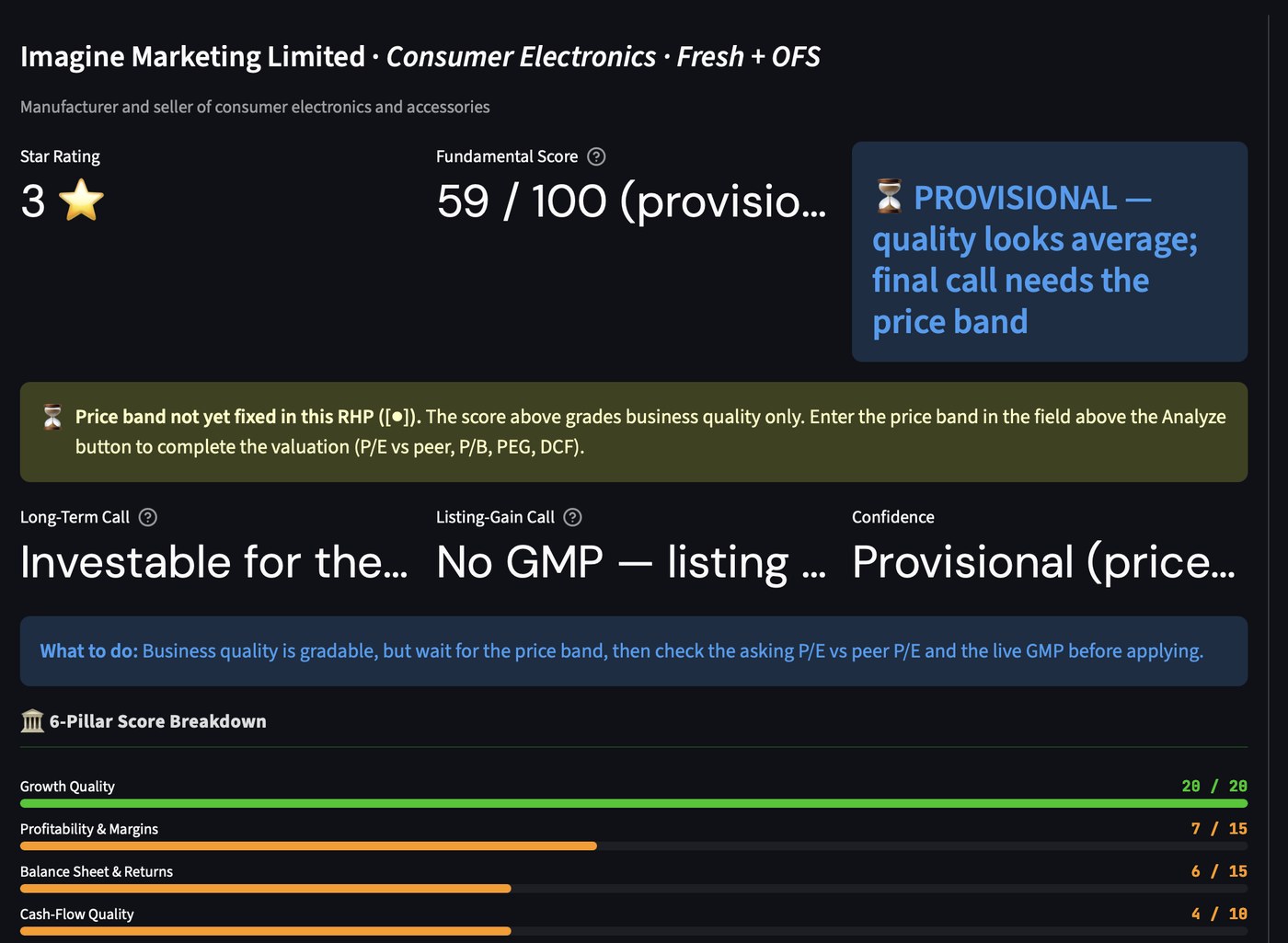 IPO Analyser